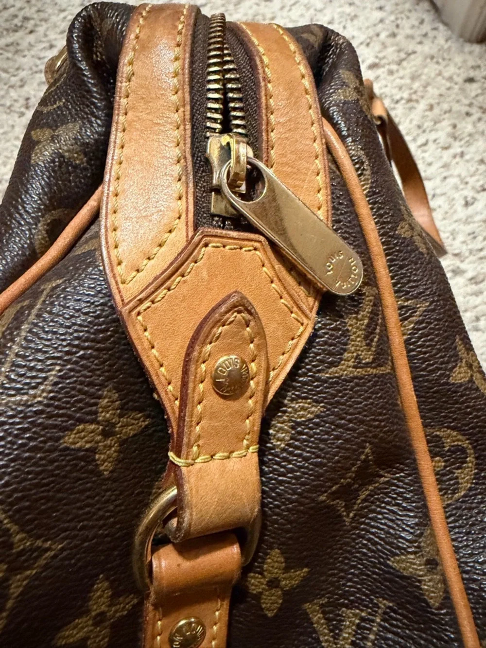 Authentic Louis Vuitton Classic Brown Monogram Stresa Women's Shoulder Bag AS IS - Picture 6 of 15